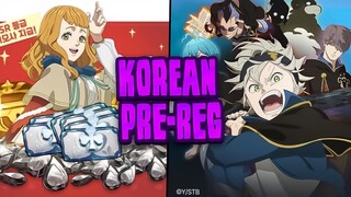 GLOBAL BLACK CLOVER PREREGISTRATION COULDNT COME ANY SOONER (KOREA PREREGISTRATION INFO)