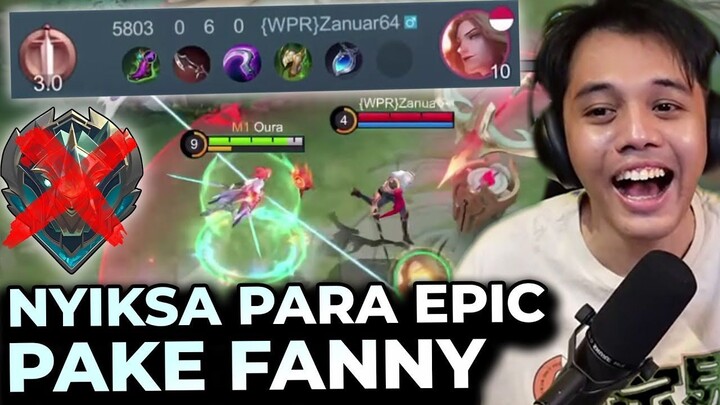 Game Pertama Fanny di Season Ini Langsung Siksa Para EPIC!! Sampe Beda 5 Level -