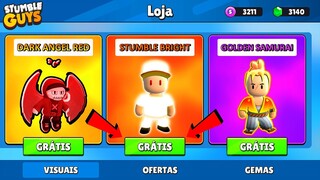 VOCÊ NÃO VIU ISSO! 😱 NOVAS SKINS SECRETAS DA ATUALIZAÇÃO 0.47 DO STUMBLE GUYS FOI REVELADA [CONFIRA]