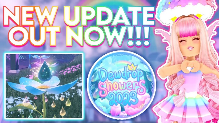 DEWDROP SHOWERS UPDATE OUT NOW! 2023 DEWDROP SHOWERS EVENT! ROBLOX Royale High St Patricks 2023