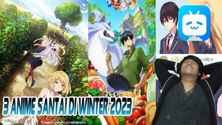 (BILIK BSTATION EPISODE 1) REKOMEDASI ANIME SANTAI WINTER 2023 - RIA (Repiew Anime)#5