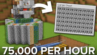 Minecraft Easy Cobblestone Farm Tutorial - อัตโนมัติเต็มรูปแบบ