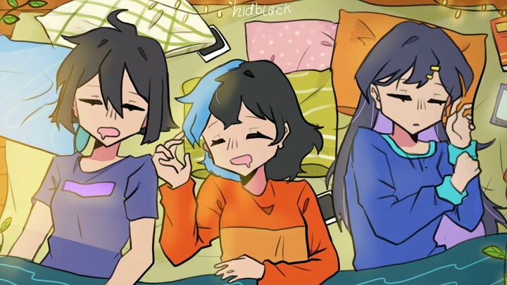 "Sleepover" //Krita animation test// Calming, relaxing animation loop