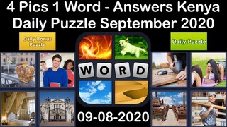 4 Pics 1 Word - Kenya - 08 September 2020 - Daily Puzzle + Daily Bonus Puzzle - Answer - Walkthrough