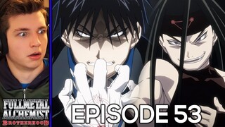 MUSTANG VS. ENVY... | Fullmetal Alchemist: Brotherhood Episode 53 REACTION!!