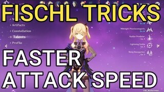 Fischl Guide Genshin Impact - FASTER ATTACK SPEED Tricks Cancel Animation