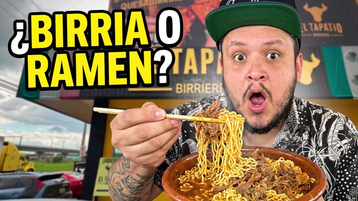 ¿BIRRIA O RAMEN? Probamos el BIRRIAMEN en Toluca 🔥 | El Tapatío Birriería
