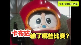 【铁甲小宝】卡布达输了哪些比赛？