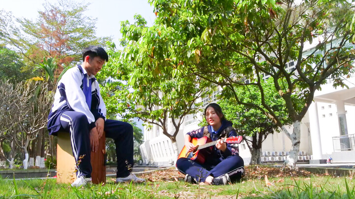 校园翻唱霉霉Wildest Dreams-Taylor Swift吉他&卡宏鼓cover