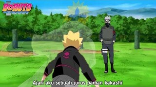 Boruto mewarisi Tekad Minato saat Berlatih Dengan Kakashi, Jurus Anak Hokage Demi Membantai Deepa