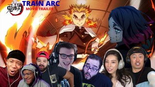 DEMON SLAYER KIMETSU NO YAIBA INFINITY TRAIN ARC / MUGEN TRAIN  MOVIE TRAILER 2 REACTION COMPILATION