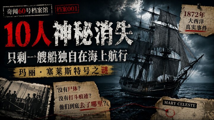 10人神秘消失，只剩一艘船独自在海上航行｜玛丽·塞莱斯特号之谜