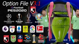 สอนดาวน์โหลด+ติดตั้ง-รีวิว Option File V3.1 PES 2020 PC