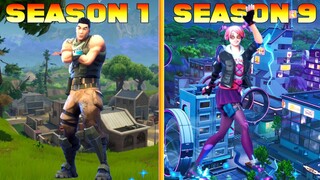 Evolution of *ALL* Fortnite Dances (Season 1 - Season 9)
