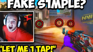 NIKO ไป 1 ก๊อกเท่านั้น! S1MPLE ปลอมเป็นบ้า CSGO Twitch คลิป