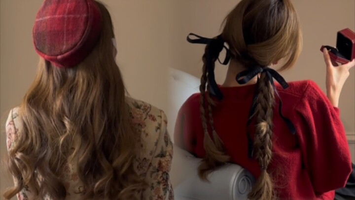 Tutorial gaya rambut Natal dan Tahun Baru sudah tiba! Ayo buruan belajar~