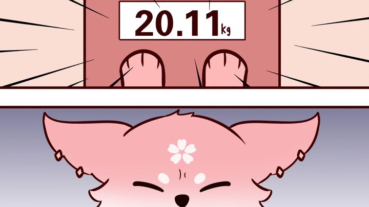 Little Fox's Second Day of Dieting!