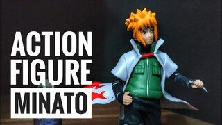 ULAS PRODUK ACTION FIGURE ANIME NARUTO KARAKTER MINATO BOOTLEG