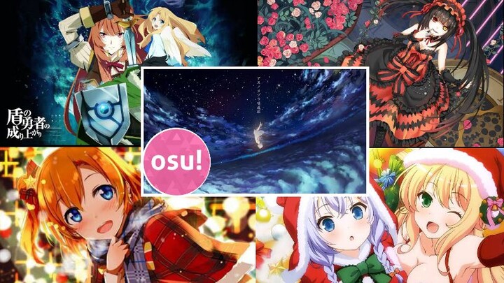 I played 5 anime opening on Osu!