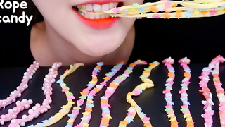 ASMR ROPE CANDY กิน ASMR ROPE JELLY CANDY ASMR โฮมเมด CANDY ASMR ⭐