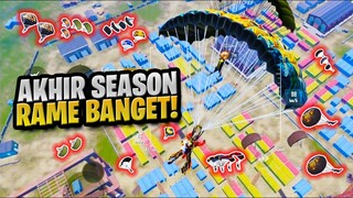 GILA TURUN NOVO RAME BANGET AKHIR SEASON! SEMUANYA BARBAR! - PUBG MOBILE