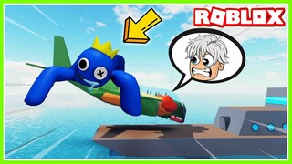 AJAK RAINBOW FRIEND NAIK PESAWAT BARU YANG PALING GEDE MALAH GAK MUAT !!! ROBLOX MIKOCIL