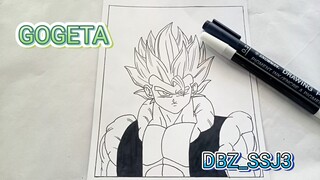 speed drawing GOGETA | DRAGON BALL Z