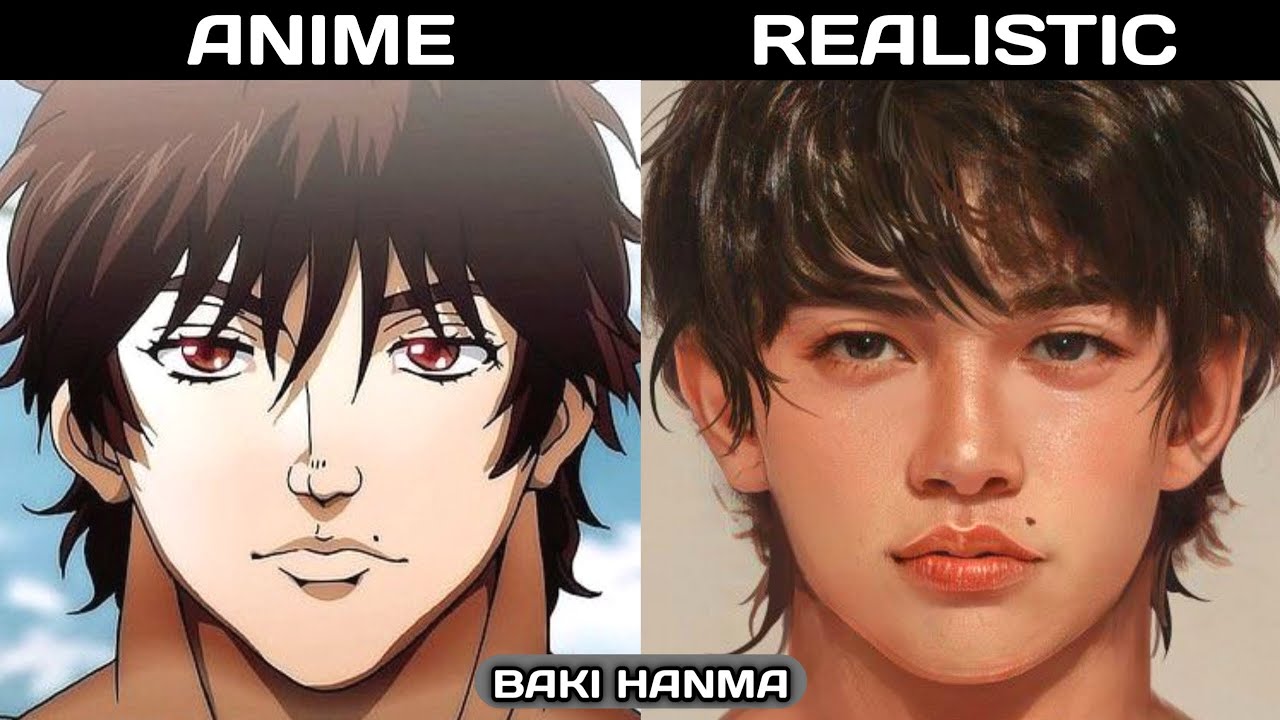 BAKI AND YUJIRO HANMA REAL LIFE ???? #animeedit #animevideostiktok #ba