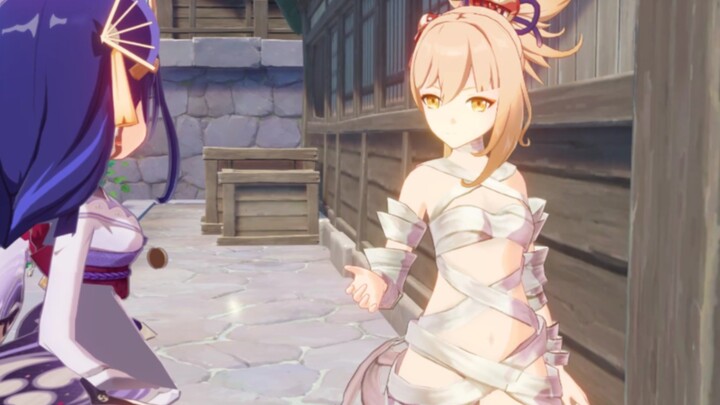It seems like Sister Xiaogong has too many bandages on her?