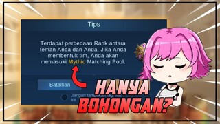 Matchmakingnya Mythic tapi masih ketemu Legend? | Mobile Legends Shorts