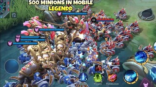 500 MINIONS CLASH IN MOBILE LEGENDS