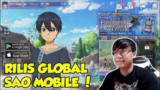 Rilis Global ! Sword Art Online alicization rising steel ! Android !