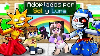 ME ADOPTAN SOL y LUNA en MINECRAFT 🌞🌚 con SILVIOGAMER