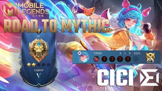 ROAD TO MYTHIC SOLO 9 | MBAK CICI MENGRAWR | Mobile Legends: Bang Bang Gameplay
