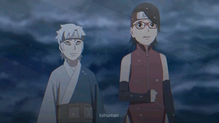 BORUSARA baper cuy pas sarada meluk boruto