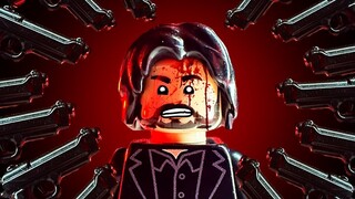 [60 frames smooth] Lego x John Wick -4 smooth stop-motion animation | Homemade AI frame-filling soft