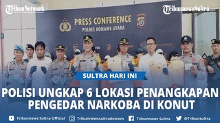 6 Lokasi Penangkapan Pengedar Narkoba di Konawe Utara Sulawesi Tenggara Selama Januari-April 2024