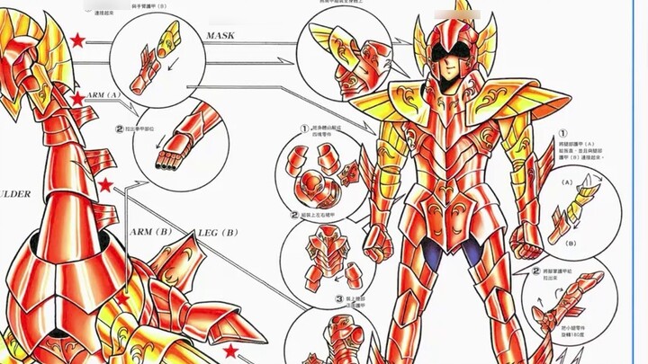 I have to say that Kurumada gave the Saint Seiya a soul, and the armor is more charming than the cha