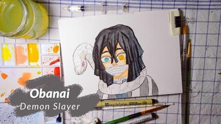 Demon Slayer | Obanai | Watercolor