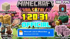 Update MCPE Terbaru❗❗|| Versi 1.20.31 Official || Bisa Login XBOX dan Main Server