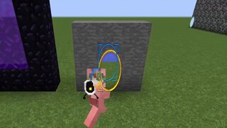 Saat memiliki portal di Minecraft! Cara bertahan hidup langsung menembus tembok!