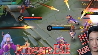 Guinevere EXE | Amethyst Dance FUNNY moments Mirror mode Mobile Legends