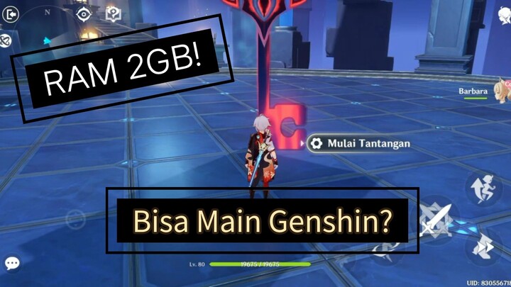 Gameplay Genshin Impact cloud!, Hp ram 2GB bisa lancar gini njir😎