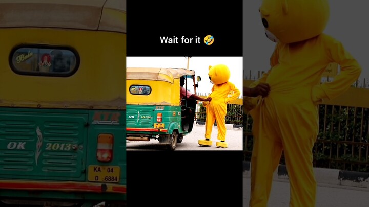Auto driver 🤣...............#funny #teddy #prank