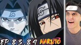 Itachi vs Sasuke! Naruto Episode 83, 84 Reaction!