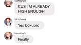 BNHA texts high enough lyric prank