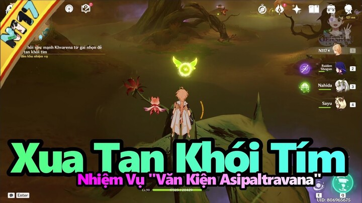 Xua Tan Khói Tím: Nhiệm Vụ "Văn Kiện Asipaltravana" - Chia Sẻ Genshin Impact v3.6