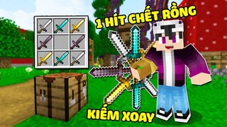 NOOB THÍ NGHIỆM CHẾ TẠO RA NHỮNG THANH KIẾM XOAY MẠNH NHẤT TRONG MINECRAFT*1 PHÁT CHẾT CẢ RỒNG ENDER