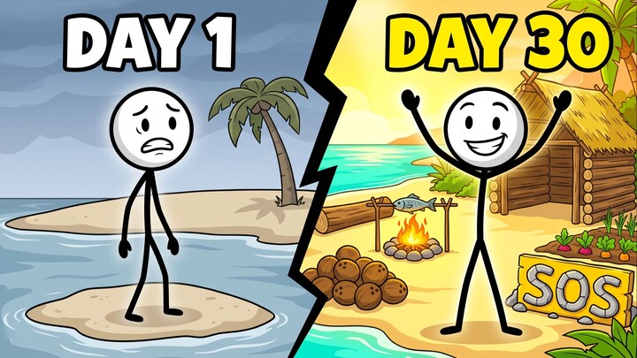 30 Days Trapped on a Deserted Island