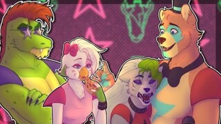 [คำบรรยายภาษาจีน] Freddy Rock Simondi & Chica's Night Party (แอนิเมชั่น FNAF Security Breach Ruins)